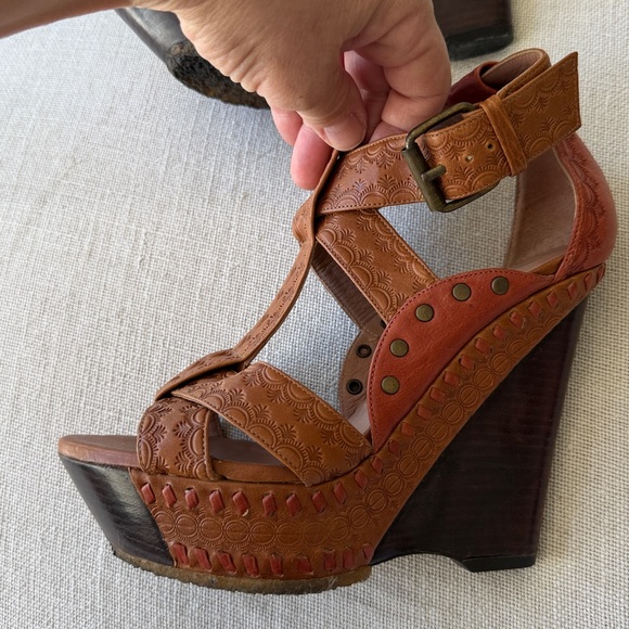 Neiman Marcus Pura López Used High Wedge platform Sexy Hot Dance❤️ Fits 7 to 7.5 - Picture 9 of 11